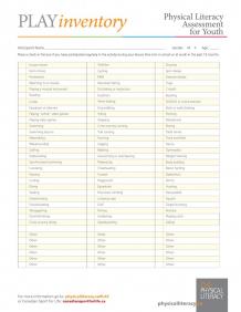 The image depicts the checklist for PLAYInventory 